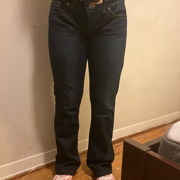 Retro Guess Bootcut Dark Blue Jeans - Picture 8 of 8
